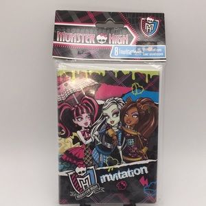 Monster High Birthday Party Invitations Package of 8